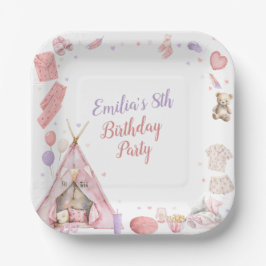 Sleepover Pajama Birthday Party Papieren Bordje