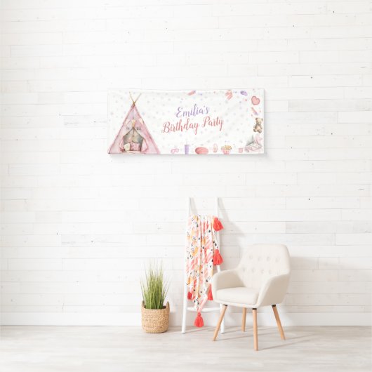 Sleepover Pajama Birthday Party Spandoek (Insitu)