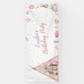 Sleepover Pajama Birthday Party Spandoek (Verticaal)