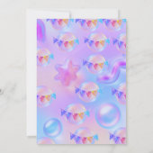 Sleepover Party Invitation | Girl Pajama Birthday Kaart (Achterkant)