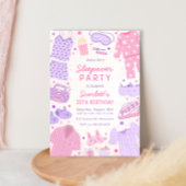 Sleepover Party Verjaardag uitnodiging