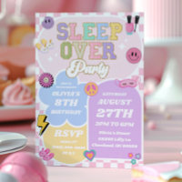 Sleepover Preppy Varsity Patch verjaardagsfeestje