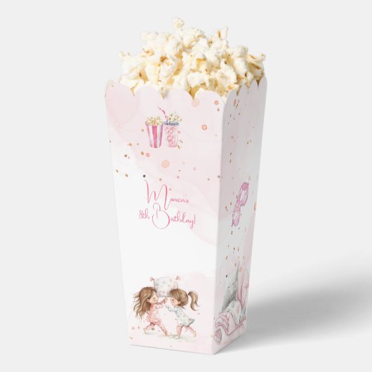 Sleepover pyjama kids verjaardagsfeestje bedankdoosjes (Popped)