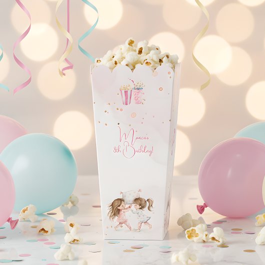 Sleepover pyjama kids verjaardagsfeestje bedankdoosjes