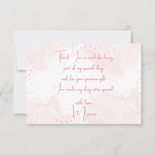 Sleepover pyjama kids verjaardagsfeestje bedankkaart (Voorkant)