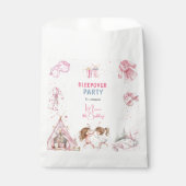 Sleepover pyjama kids verjaardagsfeestje bedankzakje (Voorkant)