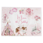 Sleepover pyjama kids verjaardagsfeestje groot cadeauzakje (Achterkant)