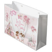 Sleepover pyjama kids verjaardagsfeestje groot cadeauzakje (Voorkant Gekanteld)