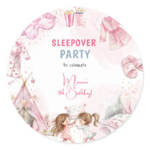 Sleepover pyjama kids verjaardagsfeestje
