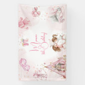 Sleepover pyjama kids verjaardagsfeestje spandoek (Verticaal)