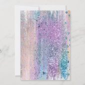 Sleepover pyjama tiener verjaardagsfeestje kaart (Achterkant)