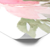 Sleepover Slumber Party Girl Pink Teepee Birthday Poster (Hoek)