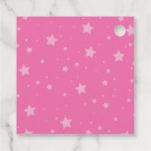 Sleepover slumber party roze paarse tween bedankjes labels (Achterkant)