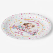 Sleepover Slumber Party Roze Schattige Meisje Verj Papieren Bordje (Gekanteld)