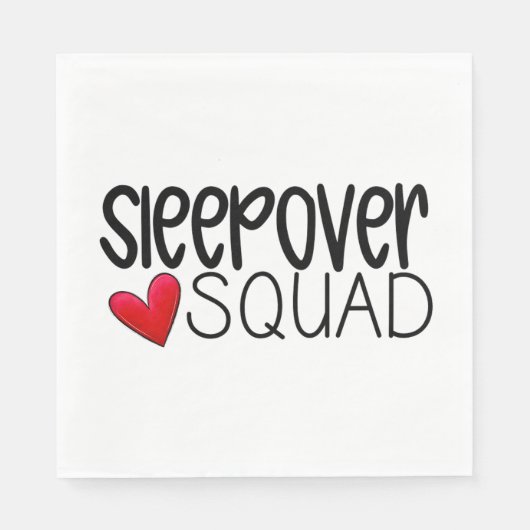 Sleepover Squad Heart Party Servet (Voorkant)