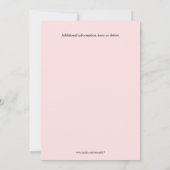 Sleepover stripdieren slapen roze grijs sluimer kaart (Achterkant)