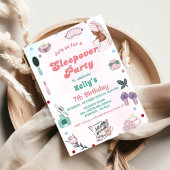 Sleepover Verjaardag Pamper Party Verjaardag Kaart