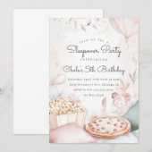 Sleepover Verjaardagsfeest Filmavond Meisje verjaa Kaart (Voorkant / Achterkant)