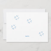 Sleepover verjaardagsfeestje kaart (Achterkant)