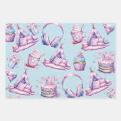 Sleepover Verjaardagspastel Kleurrijk Inpakpapier Vel (Voorkant 2)