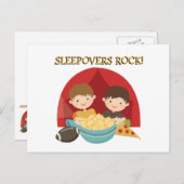 Sleepovers Rock Briefkaart (Voorkant / Achterkant)