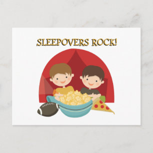 Sleepovers Rock Briefkaart