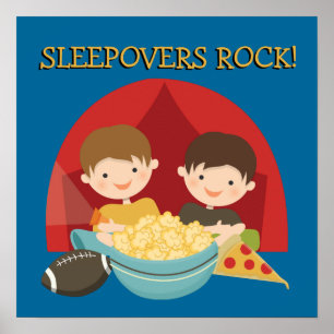 Sleepovers Rock Poster