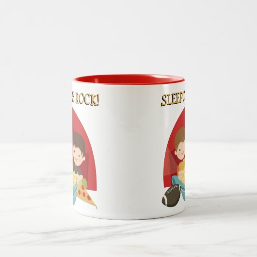 Sleepovers Rock Tweekleurige Koffiemok (Center)