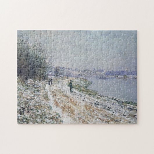 Sleeppad in Argenteuil Winter Monet Fine Art Legpuzzel (Horizontaal)