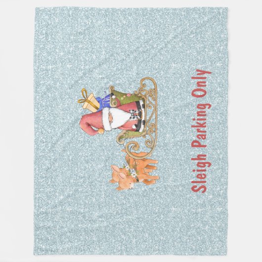 Sleepparkeren alleen  fleece deken (Voorkant)