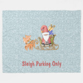 Sleepparkeren alleen  fleece deken (Voorkant (Horizontaal))