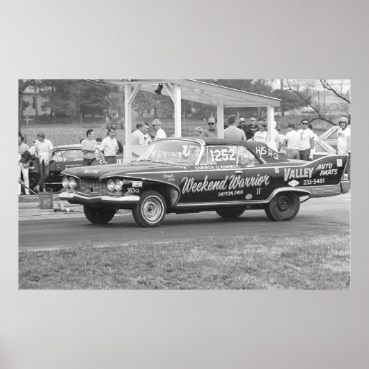  Sleepraces - 1960 Plymouth Fury Poster (Voorkant)