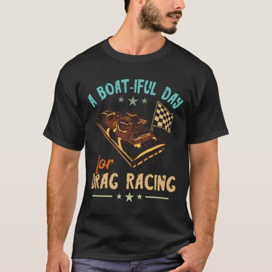 Sleepschip racen mooie dag schipper speedboot t-shirt (Voorkant)