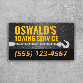 Sleepservice Professionele trekhaak zwart metaal Visitekaartje