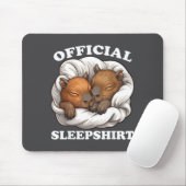 Sleepshirt Funny Capybara Nigh Capybara Lover  Muismat (Met muis)