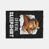 Sleepshirt Sleeng Bigfoot Sasquatch Lovers Pajama Fleece Deken (Voorkant (Horizontaal))