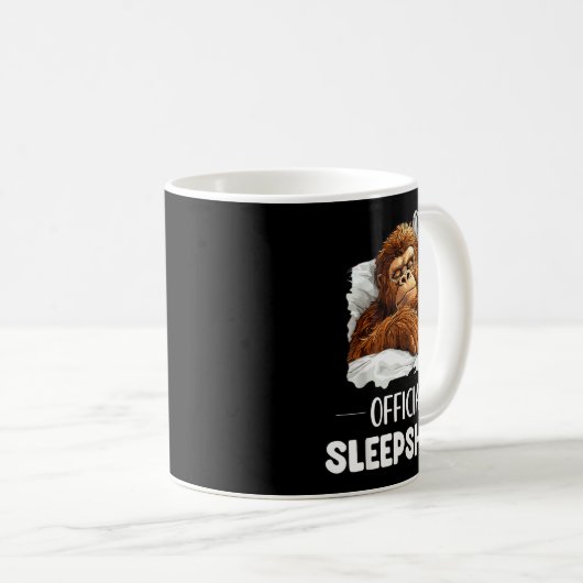 Sleepshirt Sleeng Bigfoot Sasquatch Lovers Pajama Koffiemok (Voorkant rechts)