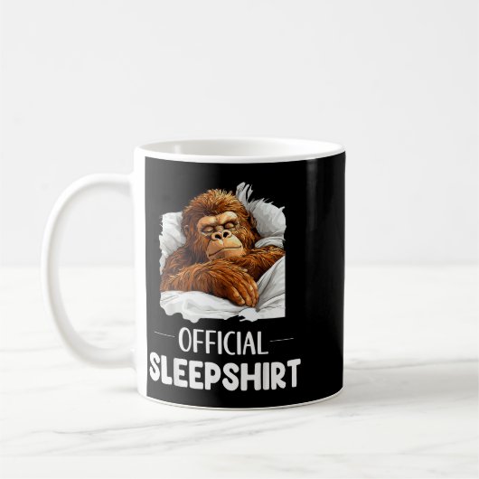 Sleepshirt Sleeng Bigfoot Sasquatch Lovers Pajama Koffiemok (Links)