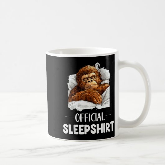 Sleepshirt Sleeng Bigfoot Sasquatch Lovers Pajama Koffiemok (Rechts)