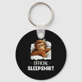 Sleepshirt Sleeng Bigfoot Sasquatch Lovers Pajama  Sleutelhanger (Voorkant)