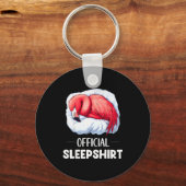 Sleepshirt Sleeng Flamingo Animal Lovers Pajama Sleutelhanger (Voorkant)