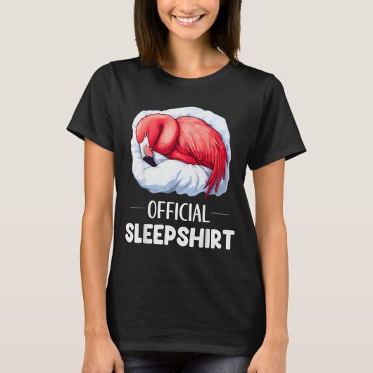Sleepshirt Sleeng Flamingo Animal Lovers Pajama T-shirt (Voorkant)