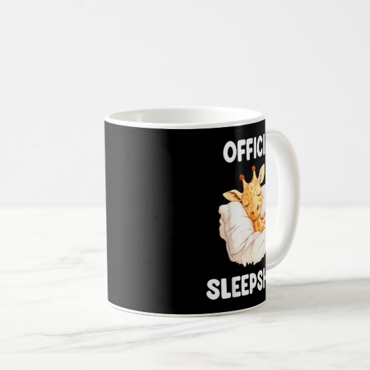 Sleepshirt Sleeng Giraffe Animal Lovers Pajama  Koffiemok (Voorkant rechts)