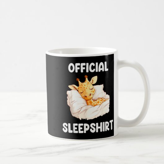 Sleepshirt Sleeng Giraffe Animal Lovers Pajama  Koffiemok (Rechts)