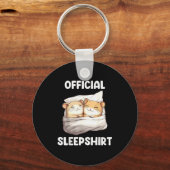 Sleepshirt Sleeng Hamster Animal Lovers Pajama Sleutelhanger (Voorkant)