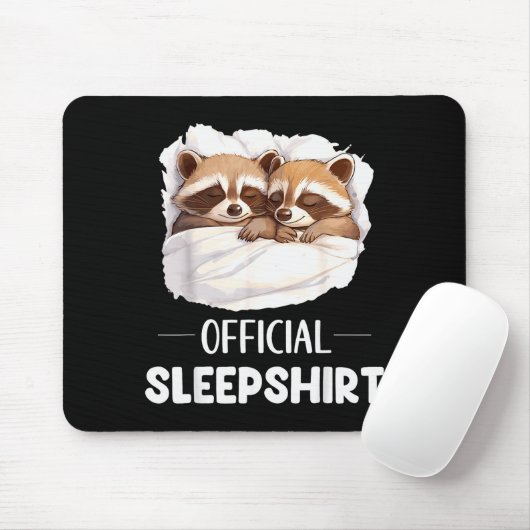 Sleepshirt Sleeng Raccoon Animal Lovers Pajama  Muismat (Met muis)