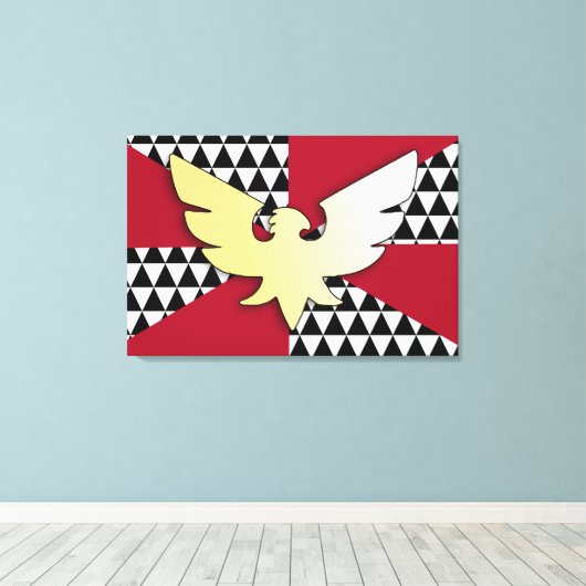 Sleept Pride Vlag Canvas Afdruk (Insitu (Houten vloer))