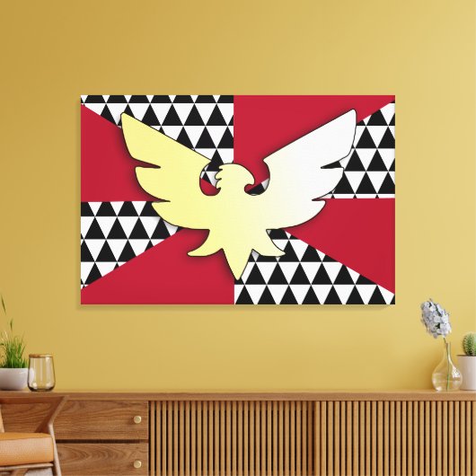 Sleept Pride Vlag Canvas Afdruk (Insitu (Woonkamer))