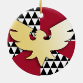 Sleept Pride Vlag Keramisch Ornament (Achterkant)