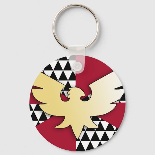 Sleept Pride Vlag Sleutelhanger (Voorkant)